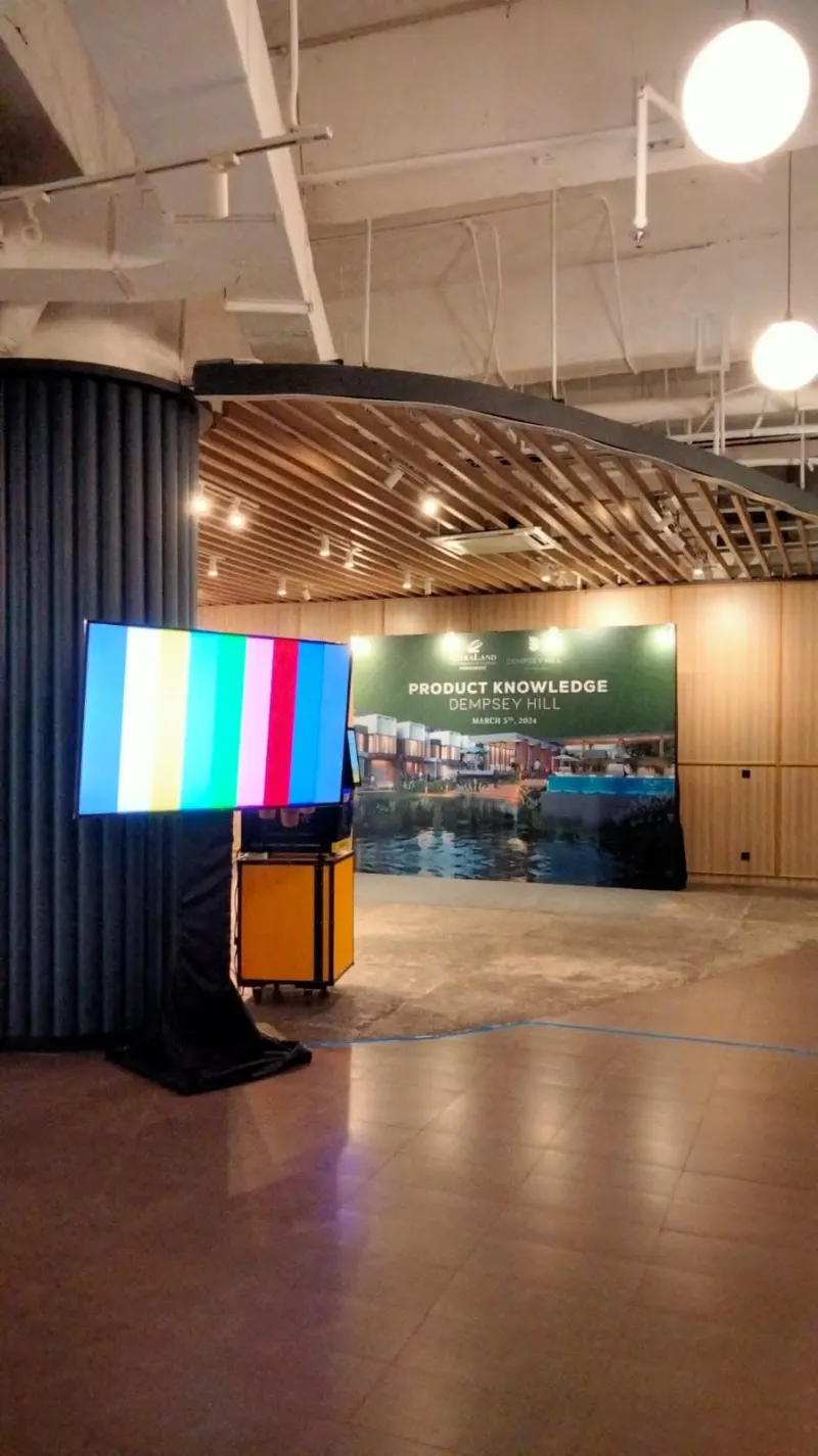Layar Sambutan Area Pameran